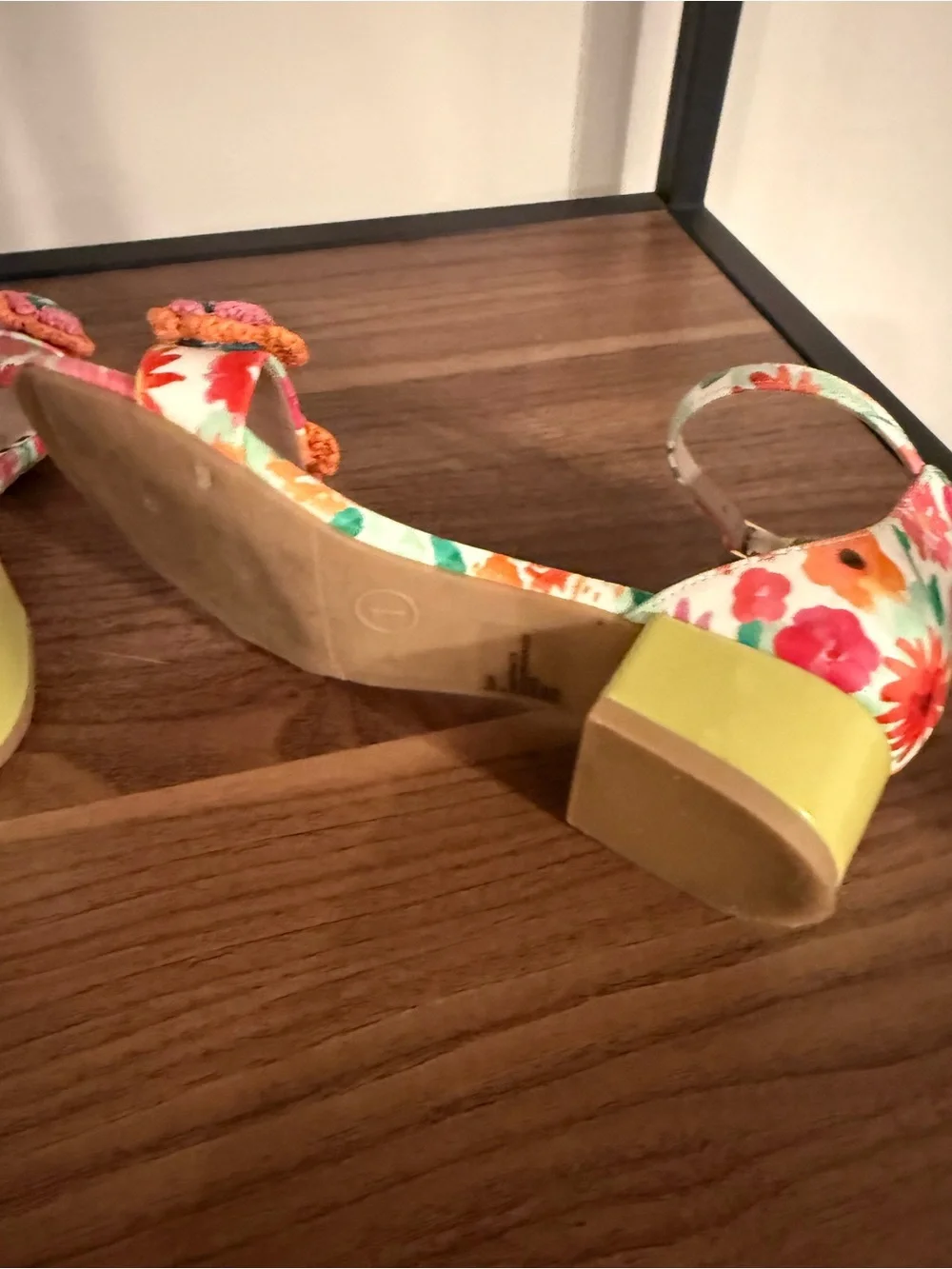 Betsey Johnson kids Multi Floral Crochet Flower Ankle-Strap Heels